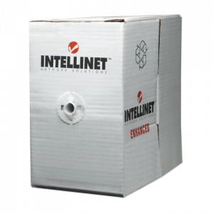 Intellinet Installationskabel Cat6, S/FTP, 305m Spenderbox, grau, AWG 23