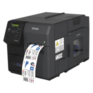 Epson ColorWorks C7500G, Cutter, Disp., USB, LAN, schwarz Farb-Etikettendrucker