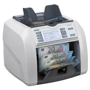 ratiotec rapidcount T 200 Zählmaschine, Banknoten, vorsortiert, bis zu 1.000 Scheine/Min.
