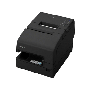 Epson TM-H6000V, USB, powered-USB, LAN, Cutter, MICR, OPOS, ePOS, schwarz